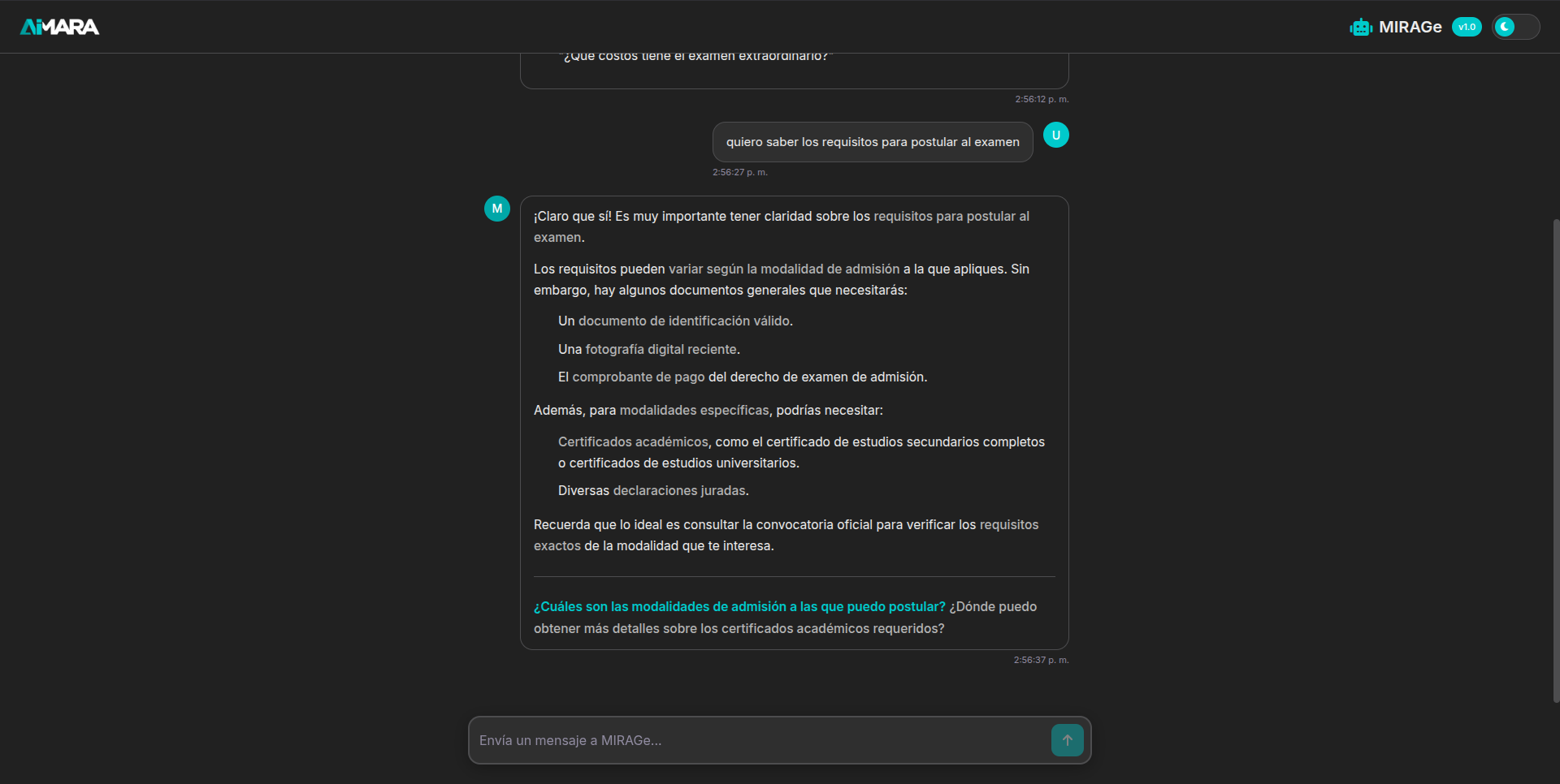 Chatbot con RAG – Proceso de Admisión